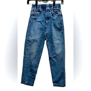 Zara Elastic Waist Denim Jeans